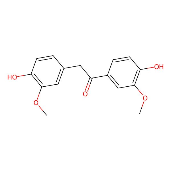 2D Structure of 1,2-Bis(4-hydroxy-3-methoxyphenyl)ethanone