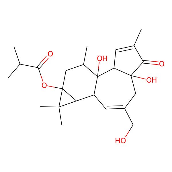 2D Structure of 12-Deoxyphorbol-13-(2-methylpropionate)