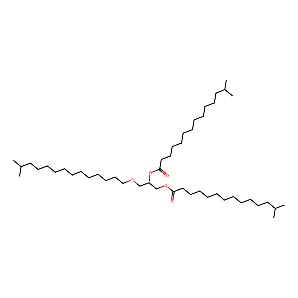 2D Structure of 1,2-Di-(13-methyltetradecanoyl)-3-(13-methyltetradecyl)glycerol