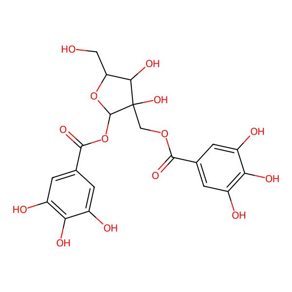 2D Structure of 1,2'-Di-O-galloylhamamelofuranose