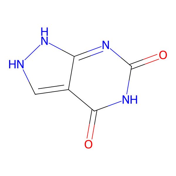 2D Structure of 1,2-dihydropyrazolo[3,4-d]pyrimidine-4,6-dione