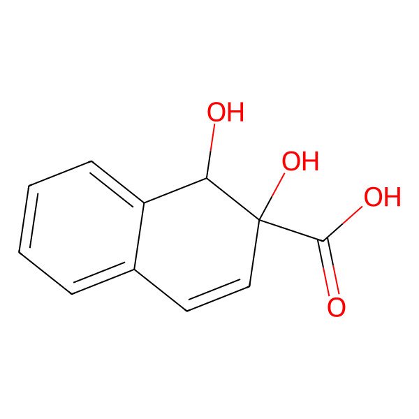 2D Structure of 1,2-dihydroxy-1H-naphthalene-2-carboxylic acid