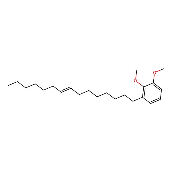 2D Structure of 1,2-Dimethoxy-3-pentadec-8-enylbenzene