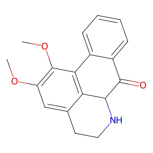2D Structure of 1,2-dimethoxy-5,6,6a,7-tetrahydro-4H-dibenzo[de,g]quinolin-7-one
