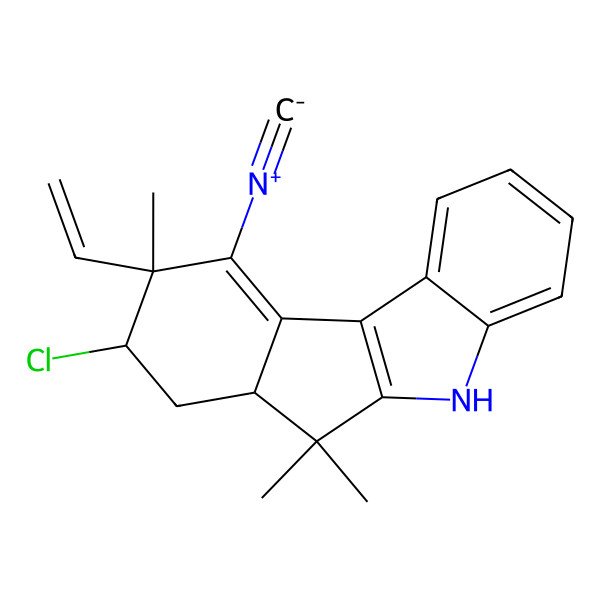 2D Structure of 12-epi-Fischerindole I isonitrile