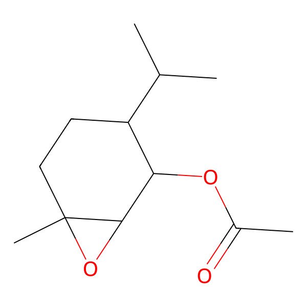 2D Structure of 1,2-Epoxymenthyl acetate