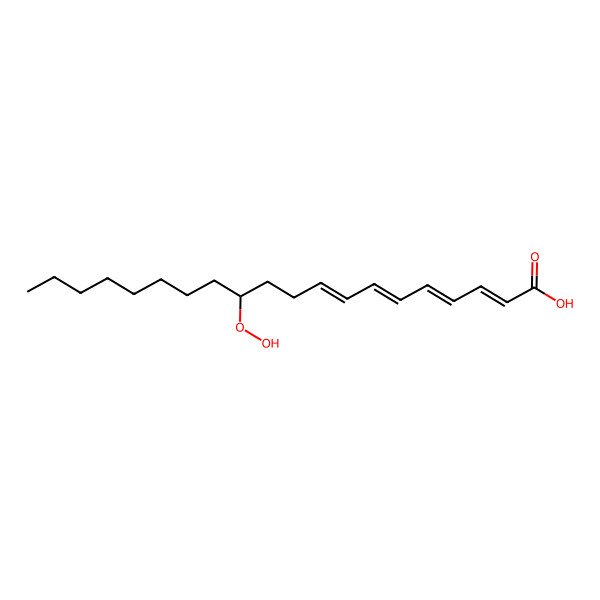 2D Structure of 12-Hydroperoxyicosa-2,4,6,8-tetraenoic acid