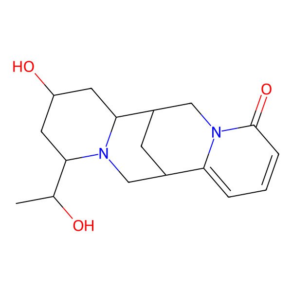 2D Structure of 12-Hydroxy-14-(1-hydroxyethyl)-7,15-diazatetracyclo[7.7.1.02,7.010,15]heptadeca-2,4-dien-6-one
