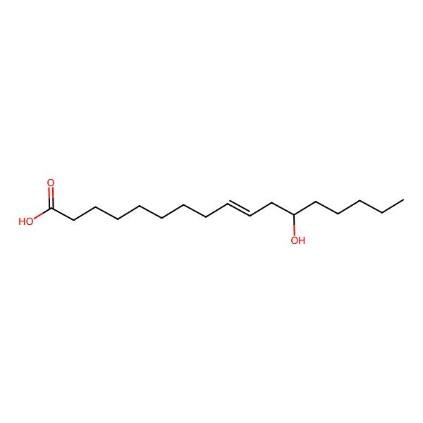 2D Structure of 12-Hydroxyheptadec-9-enoic acid