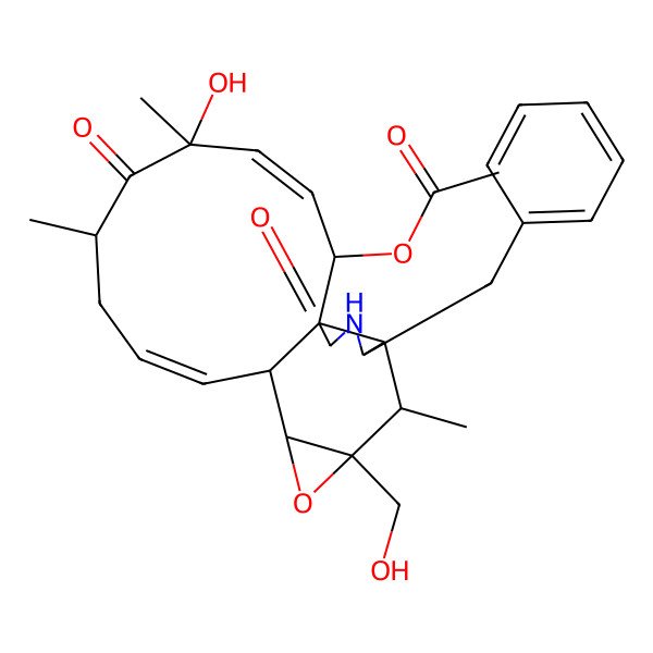 2D Structure of 12-hydroxylcytochalasin Q