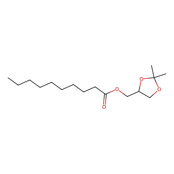 2D Structure of 1,2-Isopropylidene-3-decanoylglycerol