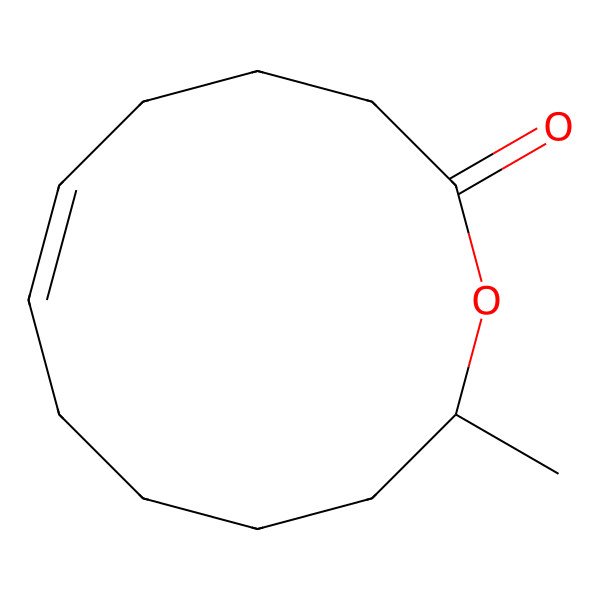 2D Structure of 12-Methyl-1-oxacyclododec-6-en-2-one