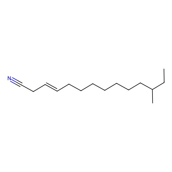 2D Structure of 12-Methyltetradec-3-enenitrile