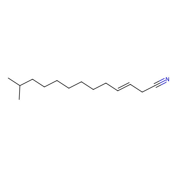 2D Structure of 12-Methyltridec-3-enenitrile