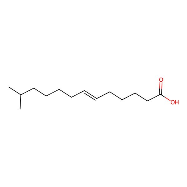 2D Structure of 12-Methyltridec-6-enoic acid