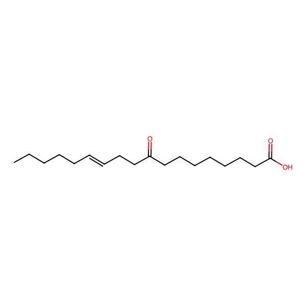 2D Structure of 12-Octadecenoic acid, 9-oxo-, (12Z)-