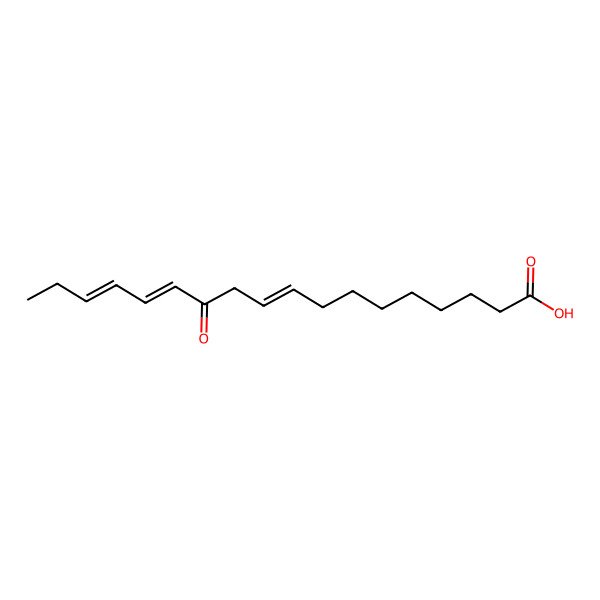 2D Structure of 12-Oxooctadeca-9,13,15-trienoic acid