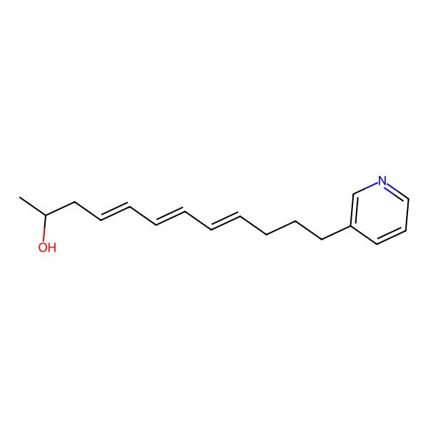 2D Structure of 12-Pyridin-3-yldodeca-4,6,8-trien-2-ol
