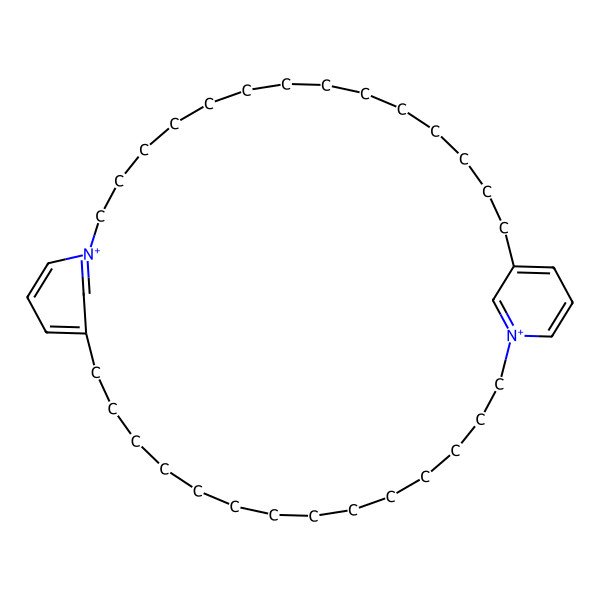 2D Structure of 1,20-Diazoniatricyclo[33.3.1.116,20]tetraconta-1(39),16,18,20(40),35,37-hexaene