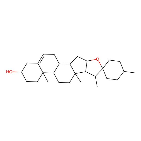 2D Structure of 4',7,9,13-Tetramethylspiro[5-oxapentacyclo[10.8.0.02,9.04,8.013,18]icos-18-ene-6,1'-cyclohexane]-16-ol