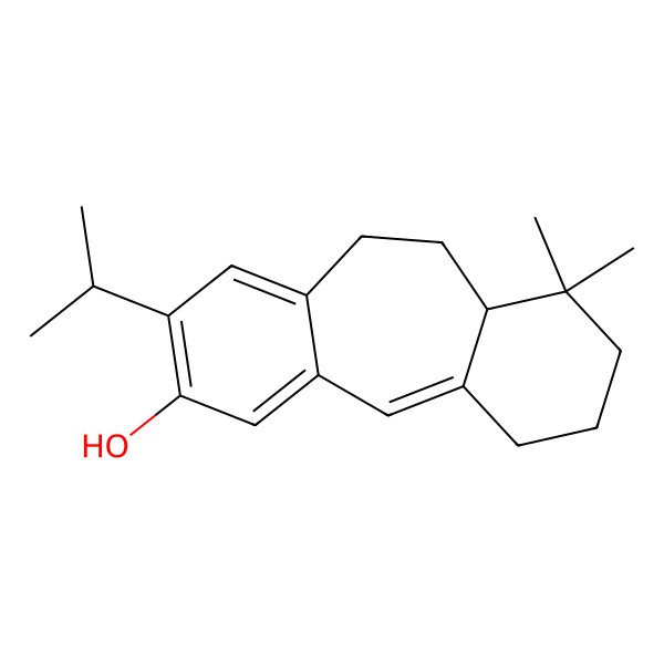 2D Structure of 12,12-Dimethyl-6-propan-2-yltricyclo[9.4.0.03,8]pentadeca-1,3,5,7-tetraen-5-ol