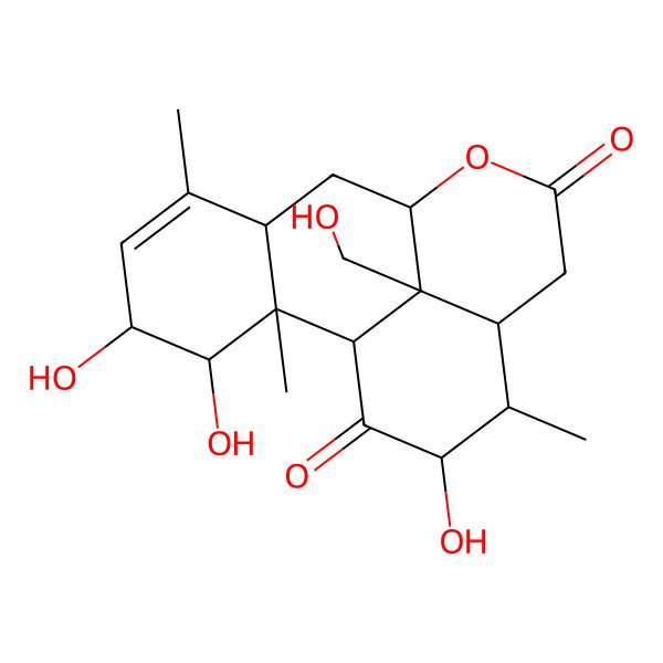 2D Structure of 1,2,12,20-Tetrahydroxypicras-3-ene-11,16-dione