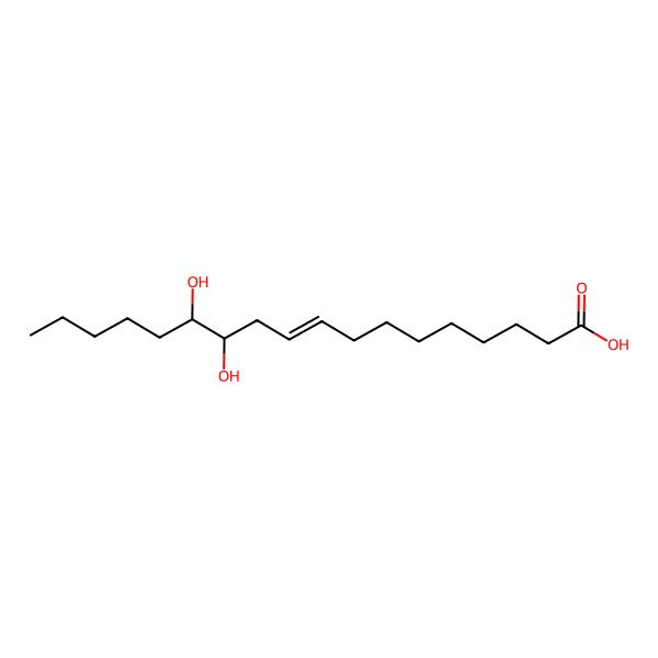 2D Structure of 12,13-Dihydroxyoctadec-9-enoic acid