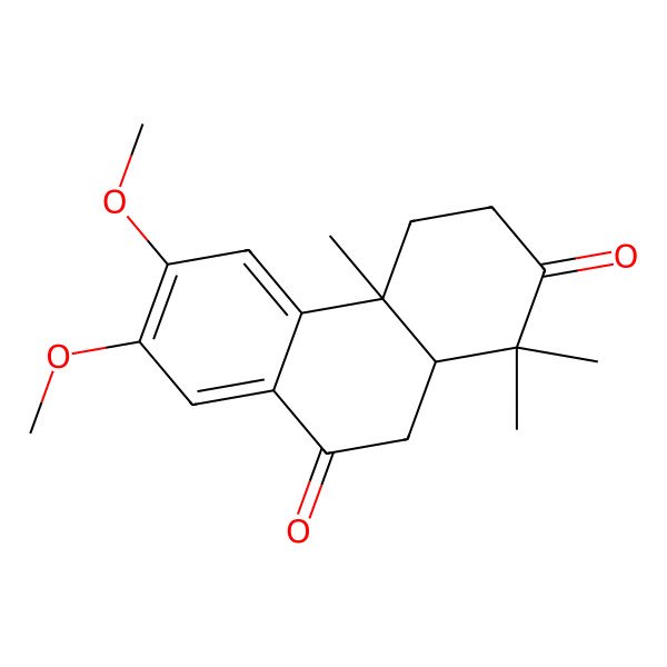 2D Structure of 12,13-Dimethoxypodocarpa-8(14),9(11),12-triene-3,7-dione