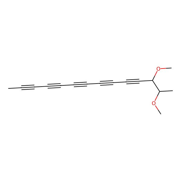 2D Structure of 12,13-Dimethoxytetradeca-2,4,6,8,10-pentayne