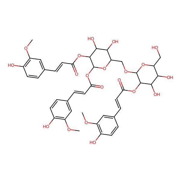 2D Structure of 1,2,2'-Triferuloylgentiobiose