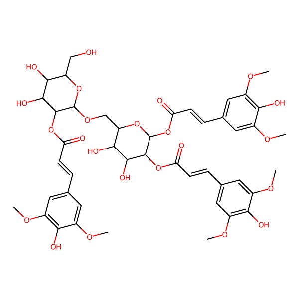 2D Structure of 1,2,2'-Trisinapoylgentiobioside