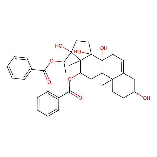 2D Structure of 12,20-O-dibenzoylsarcostin