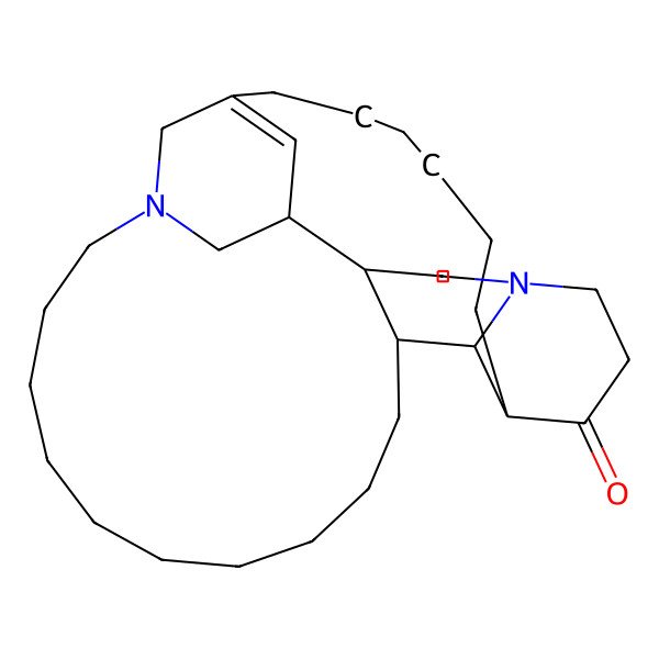 2D Structure of 12,27-Diazapentacyclo[21.7.1.18,12.010,24.027,31]dotriacont-8-en-30-one