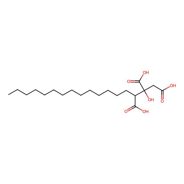 2D Structure of 1,2,3-Heptadecanetricarboxylic acid, 2-hydroxy-