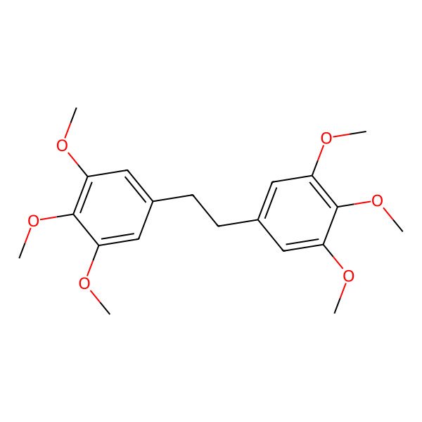 2D Structure of 1,2,3-Trimethoxy-5-[2-(3,4,5-trimethoxyphenyl)ethyl]benzene