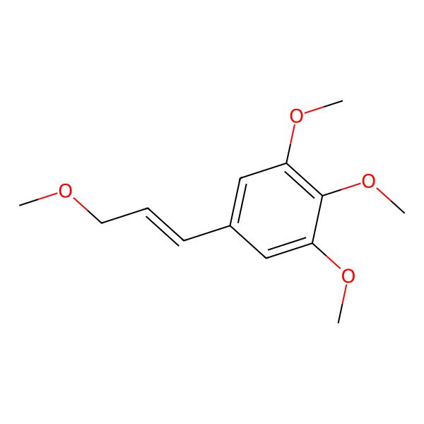 2D Structure of 1,2,3-Trimethoxy-5-(3-methoxy-1-propen-1-yl)benzene