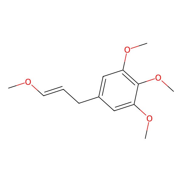 2D Structure of 1,2,3-trimethoxy-5-[(E)-3-methoxyprop-2-enyl]benzene