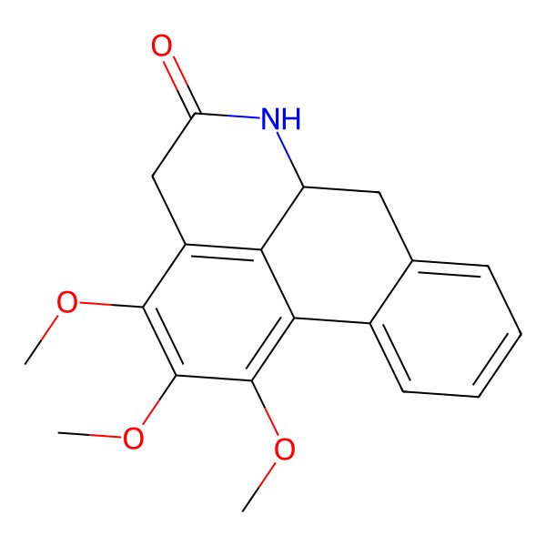 2D Structure of 1,2,3-Trimethoxy-5-oxonoraporphine 2D Structure of 1,2,3-Trimethoxy-5-oxonoraporphine