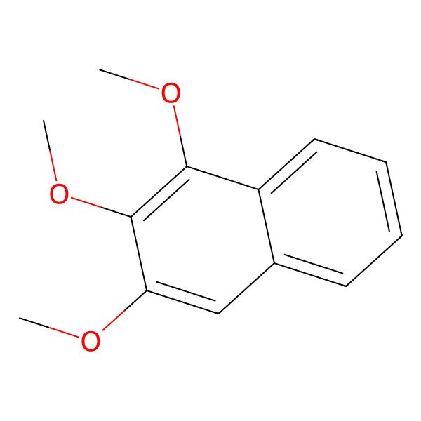 2D Structure of 1,2,3-Trimethoxy-naphthalene