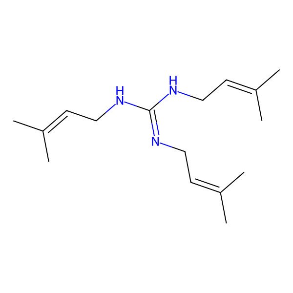 2D Structure of 1,2,3-Tris(3-methylbut-2-enyl)guanidine