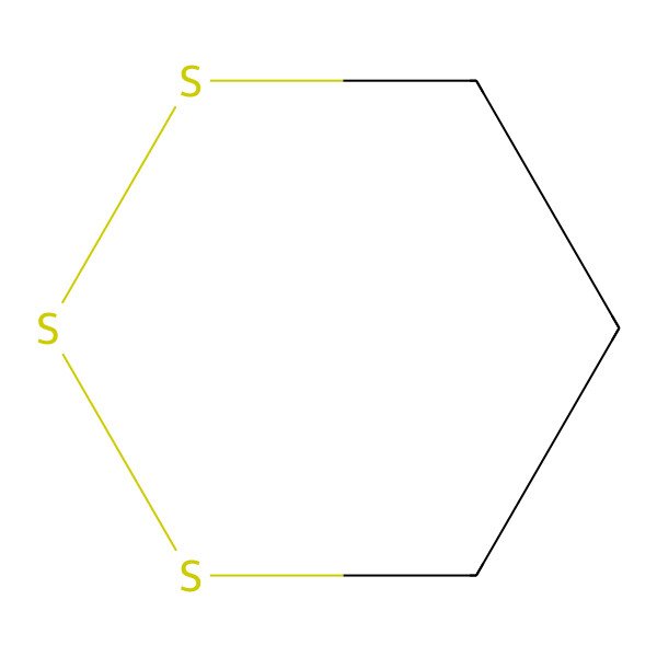 2D Structure of 1,2,3-Trithiane