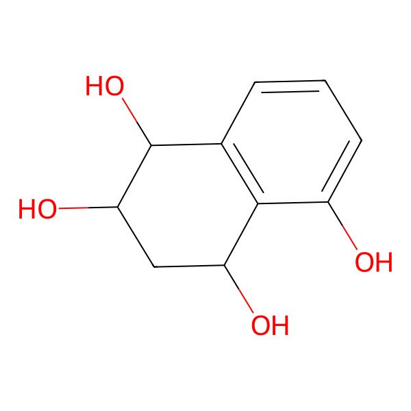 2D Structure of 1,2,3,4-Tetrahydronaphthalene-1,2,4,5-tetrol