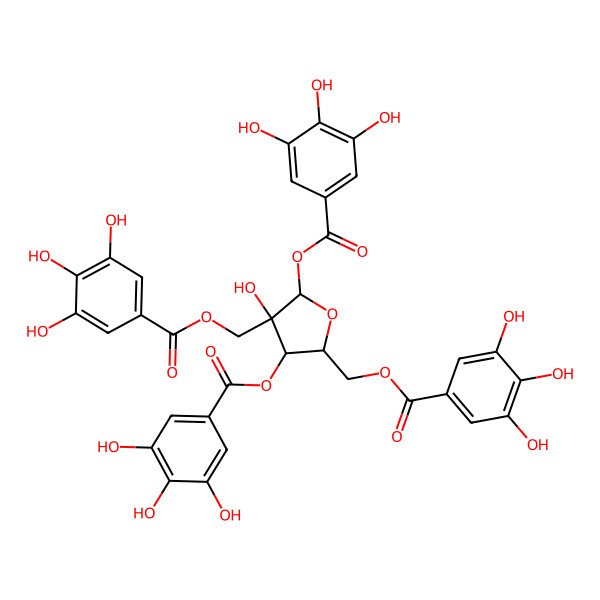 2D Structure of 1,2',3,5-Tetra-O-galloylhamamelofuranose 2D Structure of 1,2',3,5-Tetra-O-galloylhamamelofuranose