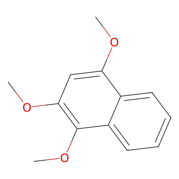 2D Structure of 1,2,4-Trimethoxynaphthalene
