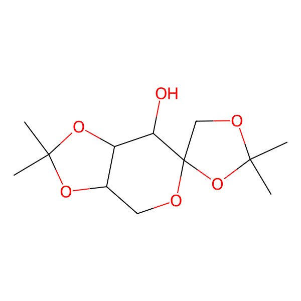 2D Structure of 1,2:4,5-Di-O-isopropylidene-beta-D-fructopyranose