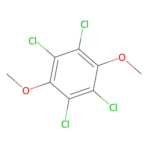 2D Structure of 1,2,4,5-Tetrachloro-3,6-dimethoxybenzene
