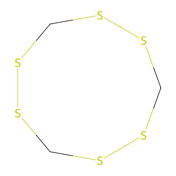 2D Structure of 1,2,4,5,7,8-Hexathionane