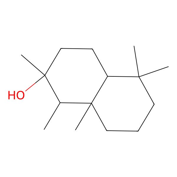 2D Structure of 1,2,5,5,8a-pentamethyl-3,4,4a,6,7,8-hexahydro-1H-naphthalen-2-ol