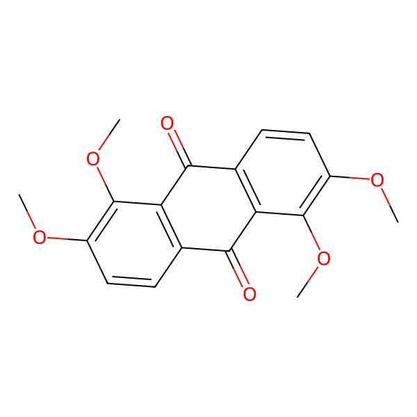 2D Structure of 1,2,5,6-Tetramethoxyanthracene-9,10-dione