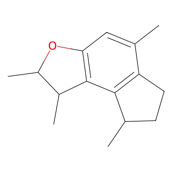 2D Structure of 1,2,5,8-Tetramethyl-1,6,7,8-tetrahydro-2H-indeno[5,4-b]furan